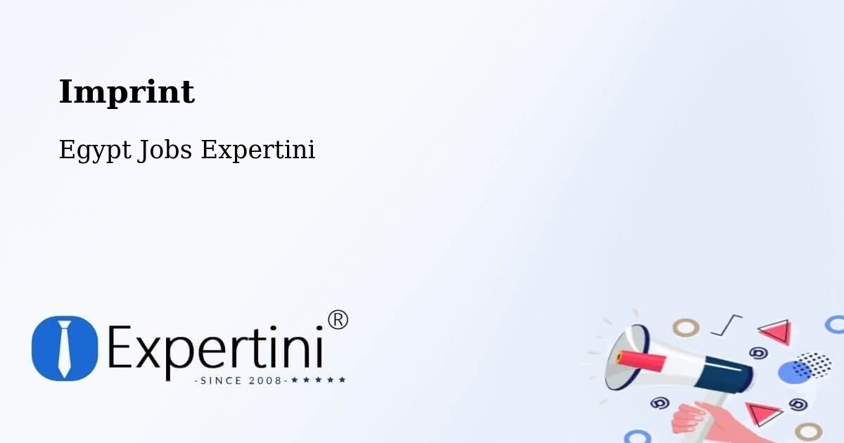 Imprint – Ţalkhā - Egypt Jobs Expertini